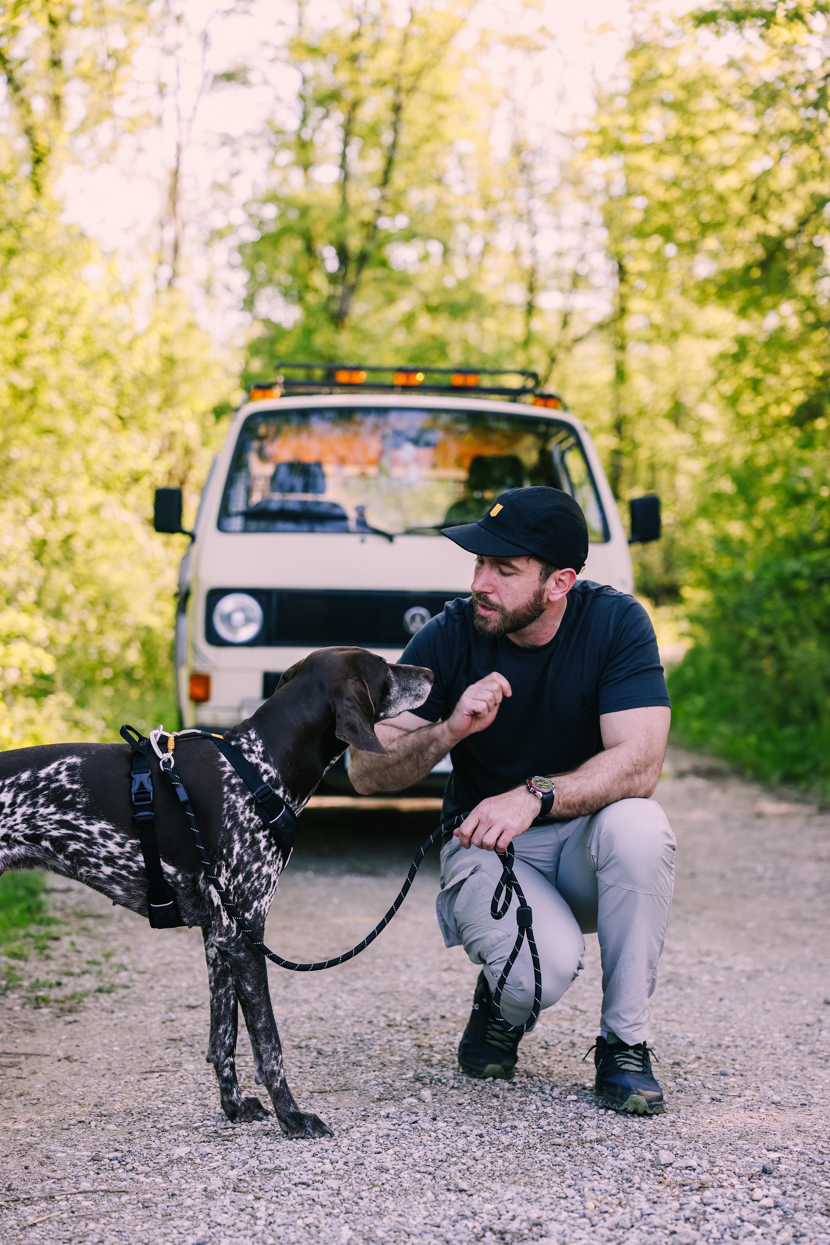 Rope Dog Leash Black