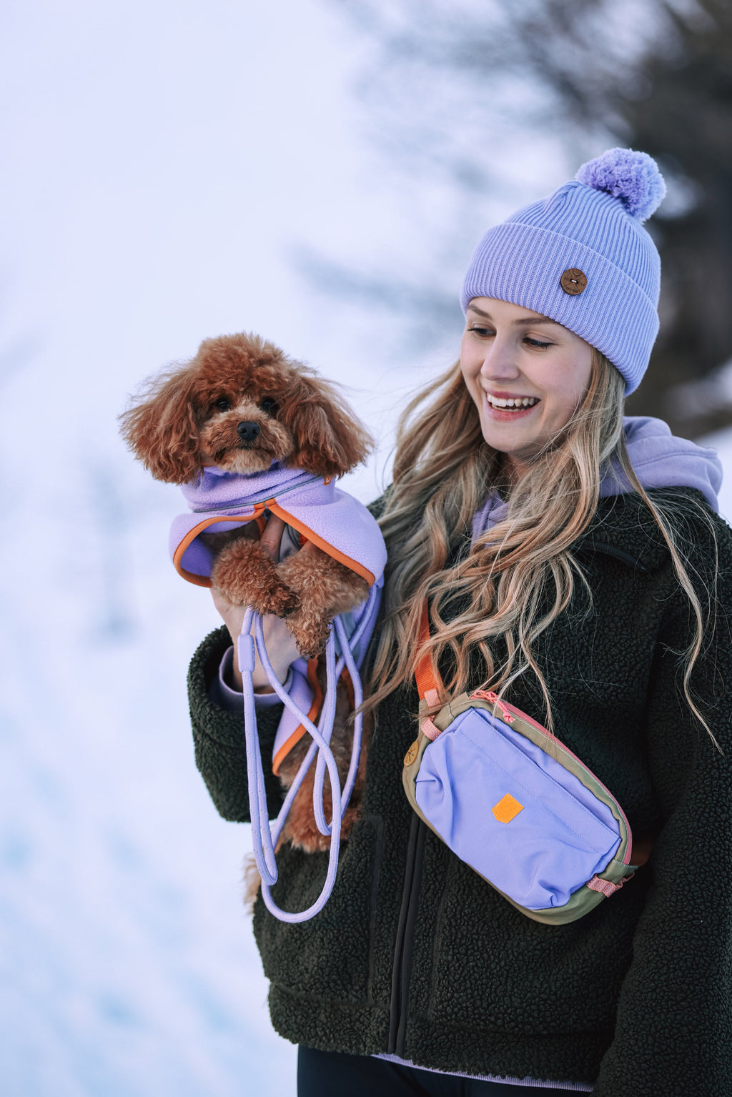 Rope Dog Leash Lavender