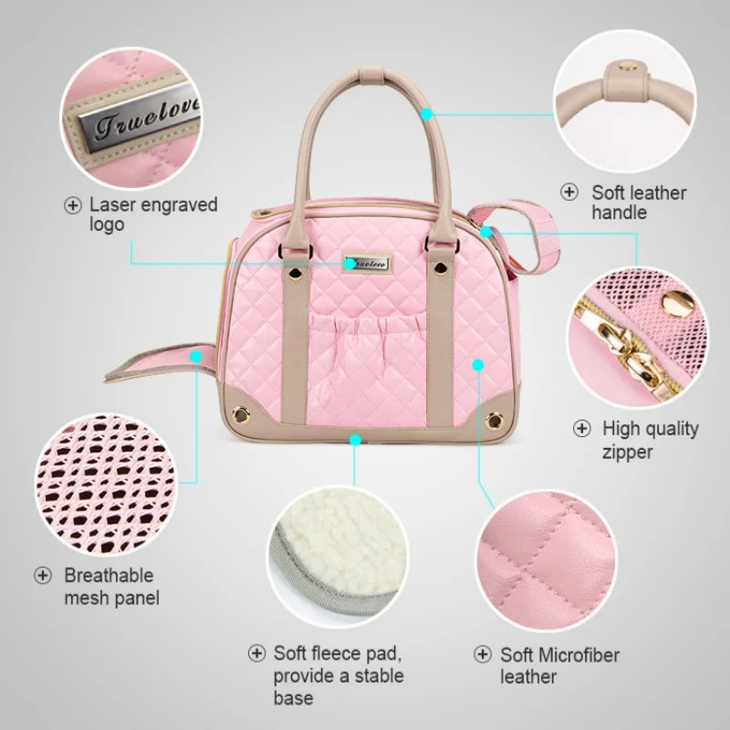 Truelove Pet Carrier TLX6971 - Available in Black or Pink