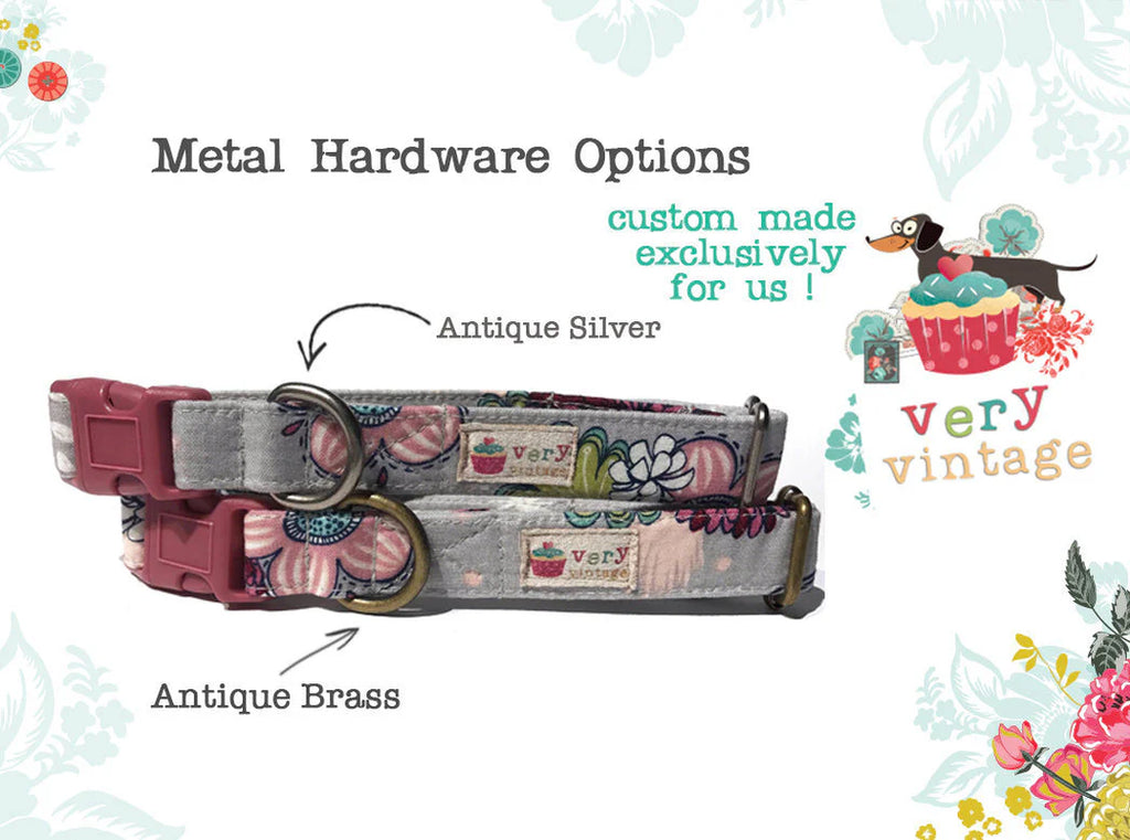 Sailor Plaid - Organic Cotton Dog & Cat Collars - Handmade in the USA