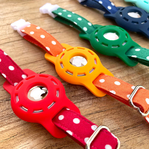 Airtag® Holder for Small Pet Collars (15 Colors) - Sized for Cats + Small Dogs