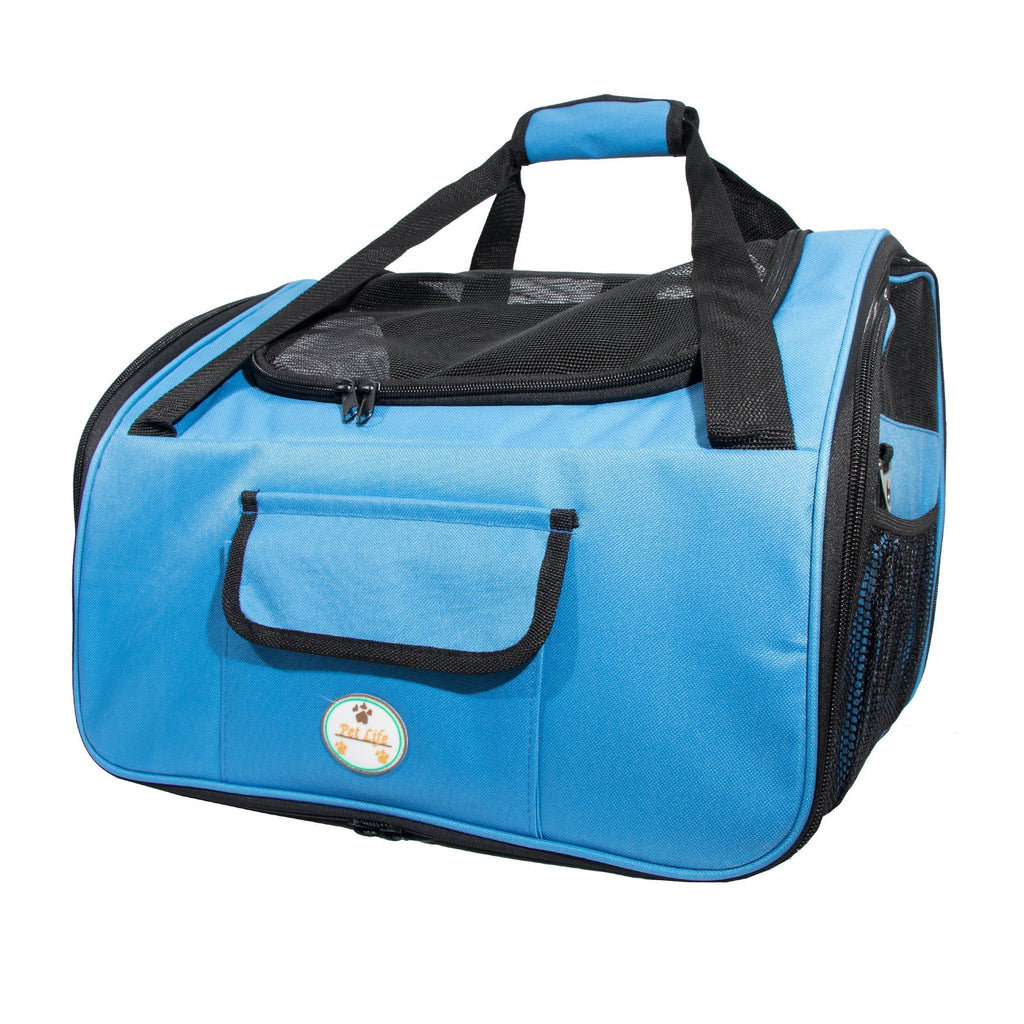 ® 'Ultra-Lock' Collapsible Safety Travel Wire Folding Pet Dog Carseat Car Seat Carrier Crate