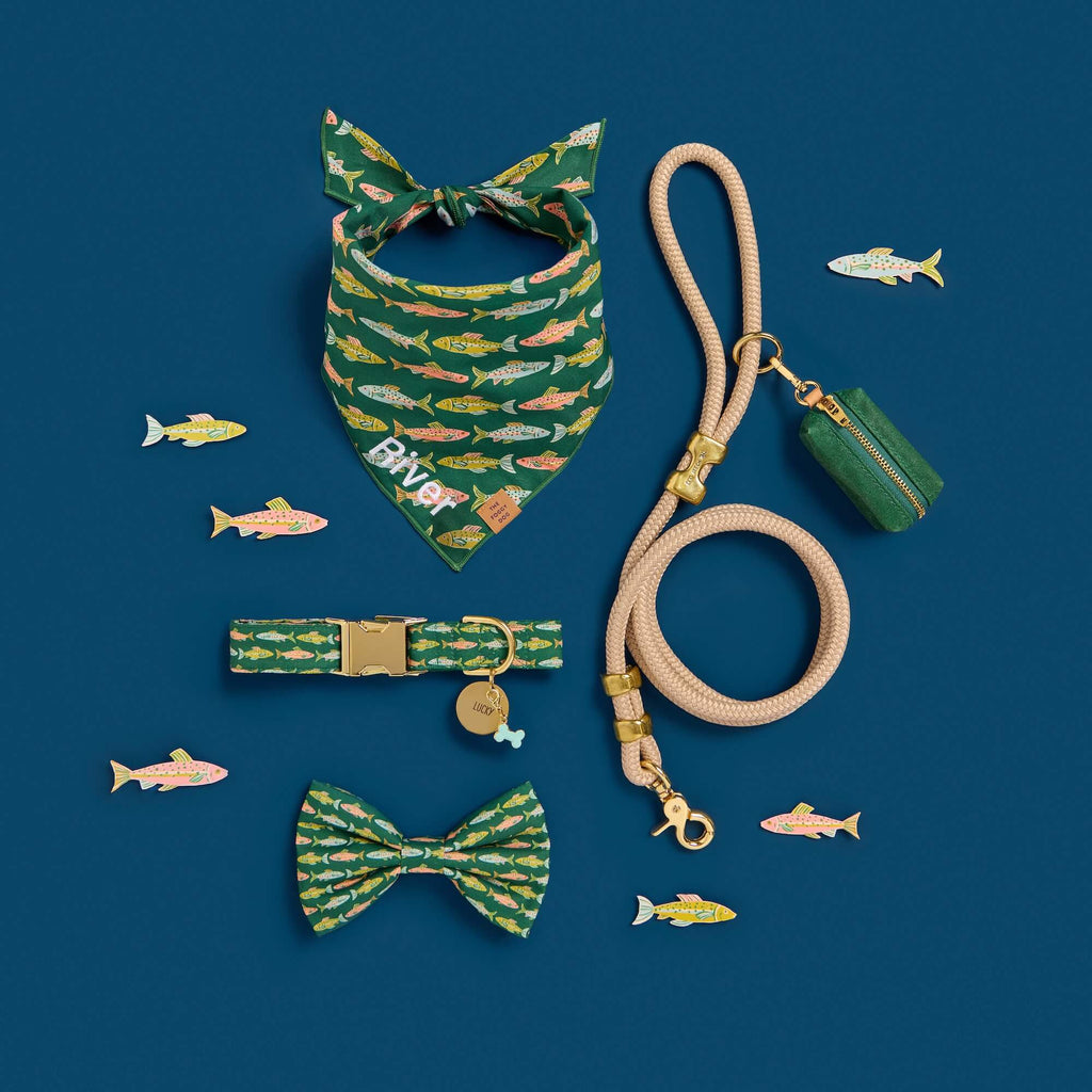 Gone Fishing Dog Collar