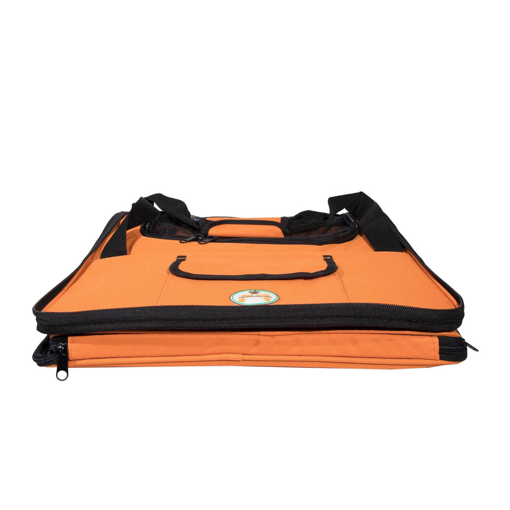 ® 'Ultra-Lock' Collapsible Safety Travel Wire Folding Pet Dog Carseat Car Seat Carrier Crate