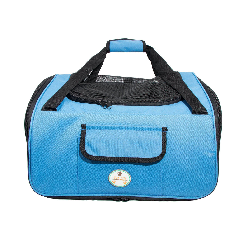 ® 'Ultra-Lock' Collapsible Safety Travel Wire Folding Pet Dog Carseat Car Seat Carrier Crate