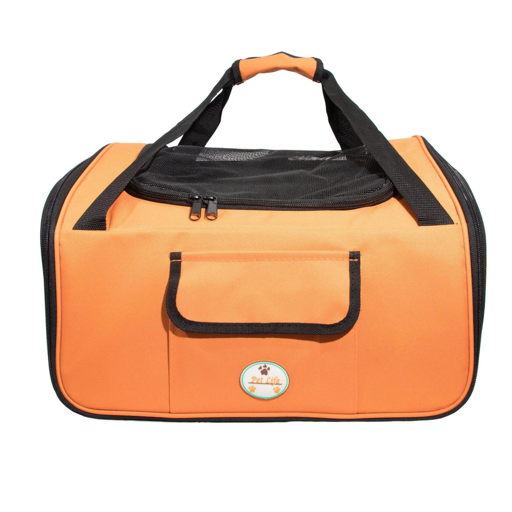 ® 'Ultra-Lock' Collapsible Safety Travel Wire Folding Pet Dog Carseat Car Seat Carrier Crate
