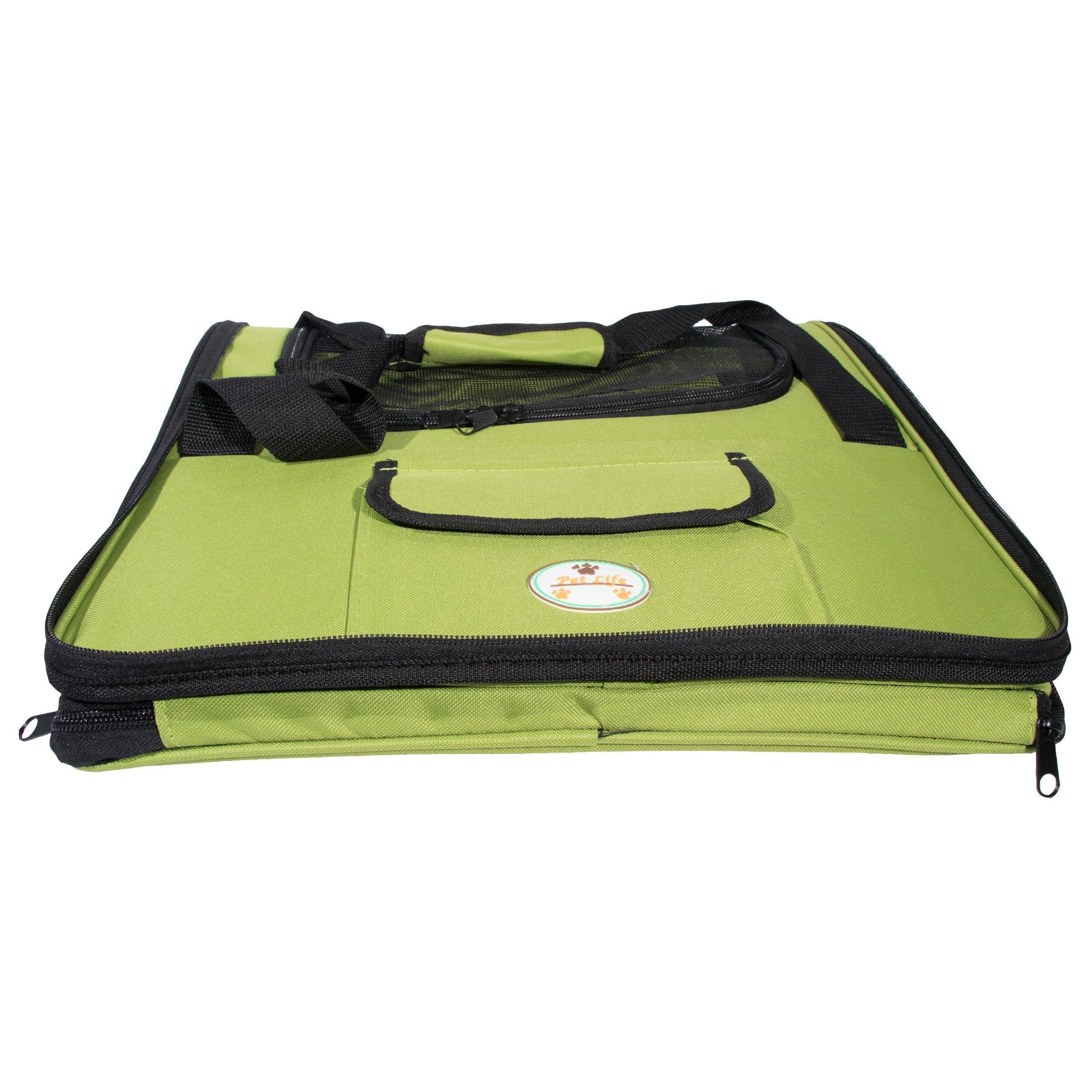 ® 'Ultra-Lock' Collapsible Safety Travel Wire Folding Pet Dog Carseat Car Seat Carrier Crate