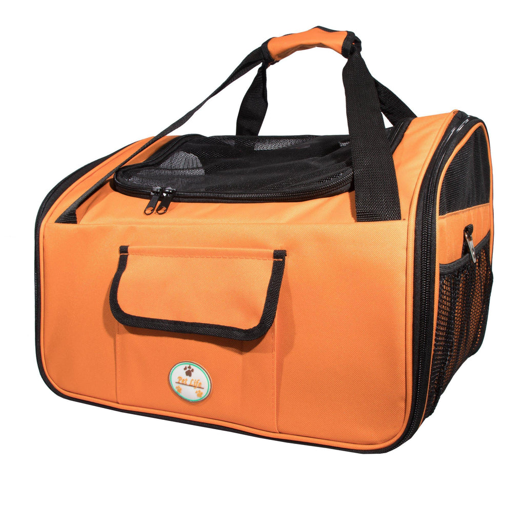 ® 'Ultra-Lock' Collapsible Safety Travel Wire Folding Pet Dog Carseat Car Seat Carrier Crate