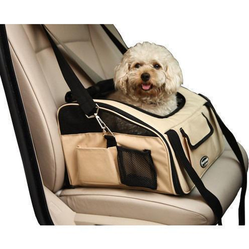 ® 'Ultra-Lock' Collapsible Safety Travel Wire Folding Pet Dog Carseat Car Seat Carrier Crate