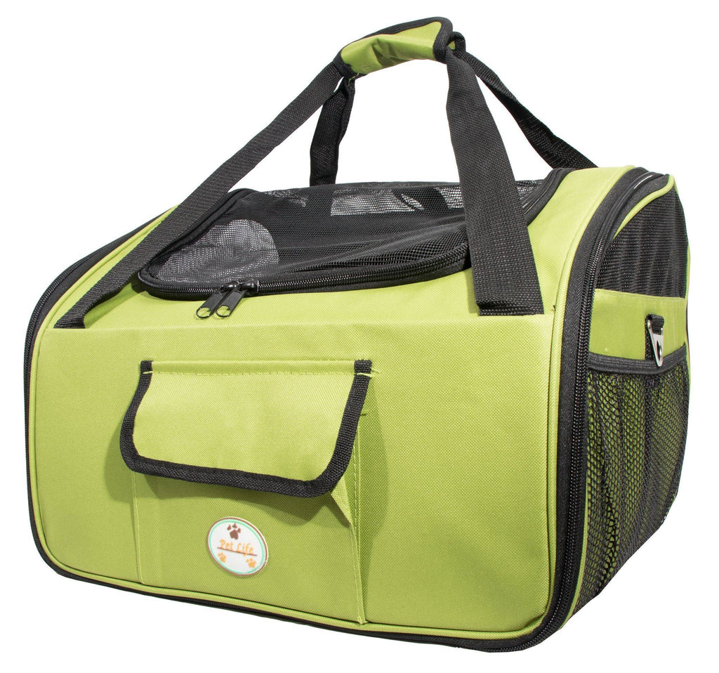 ® 'Ultra-Lock' Collapsible Safety Travel Wire Folding Pet Dog Carseat Car Seat Carrier Crate