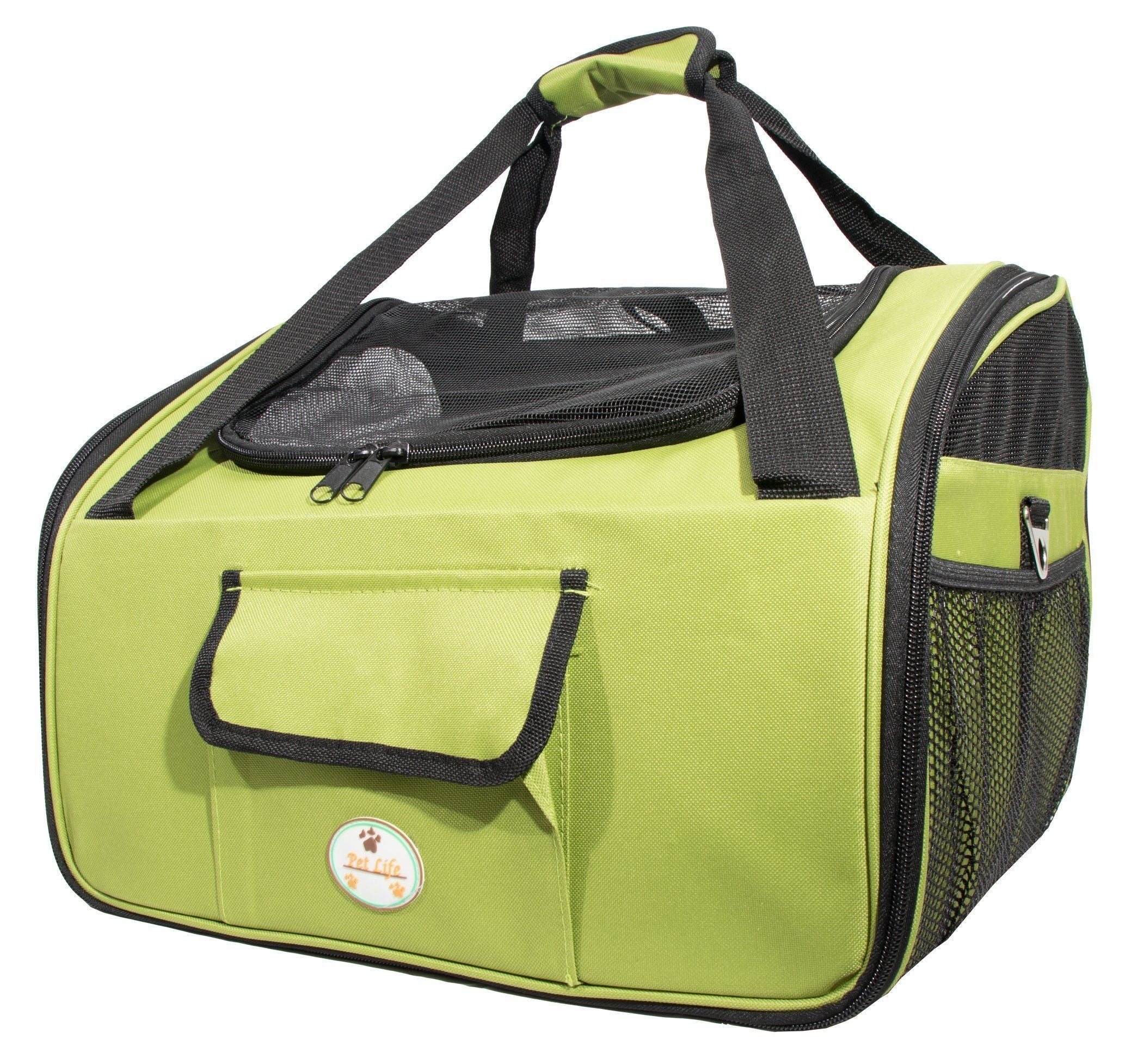® 'Ultra-Lock' Collapsible Safety Travel Wire Folding Pet Dog Carseat Car Seat Carrier Crate