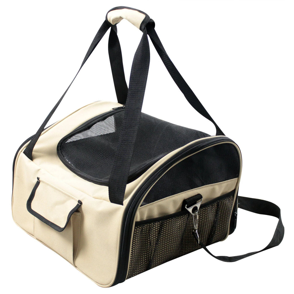 ® 'Ultra-Lock' Collapsible Safety Travel Wire Folding Pet Dog Carseat Car Seat Carrier Crate