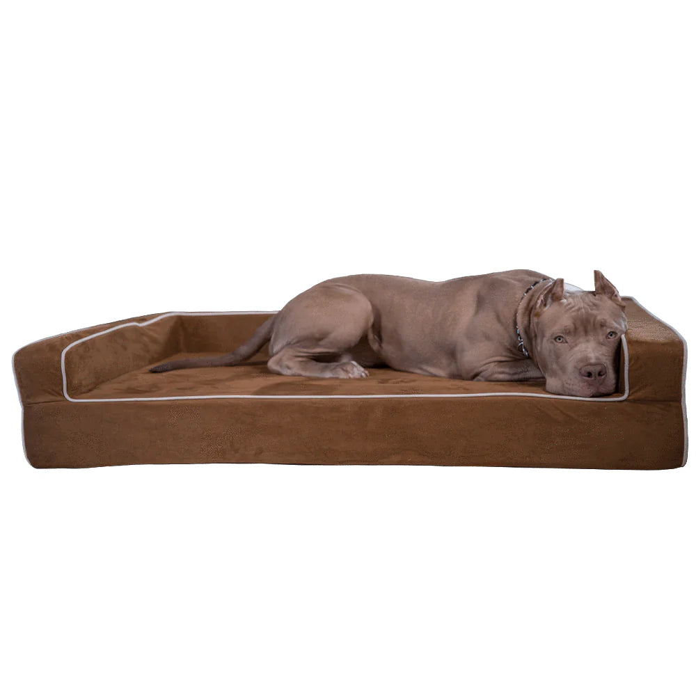 Orthopedic 3 Sided Dog Bed with Bolsters
