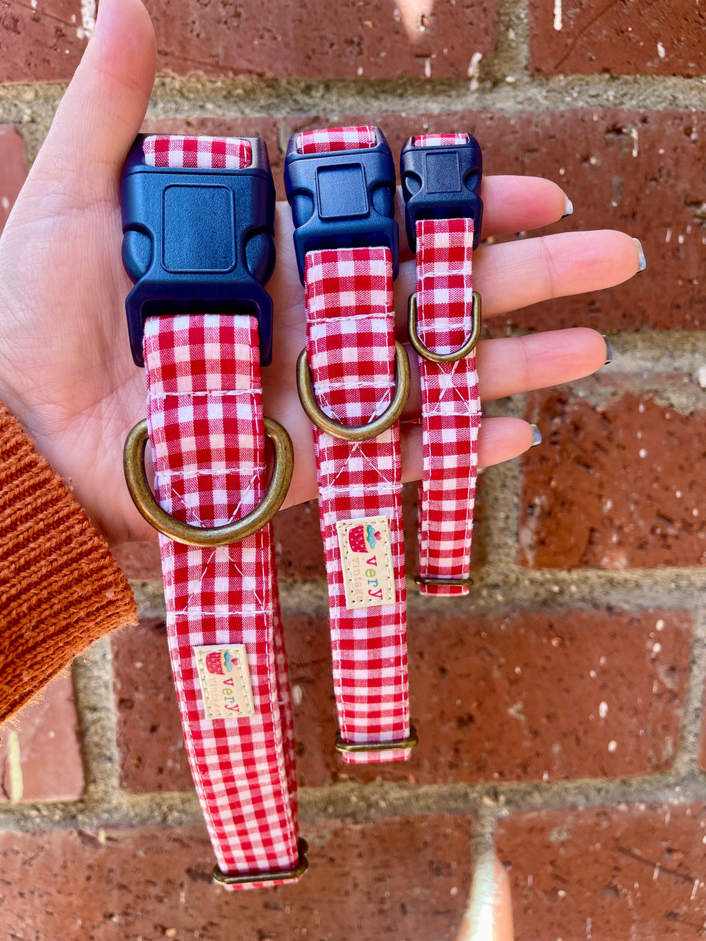 Sailor Plaid - Organic Cotton Dog & Cat Collars - Handmade in the USA
